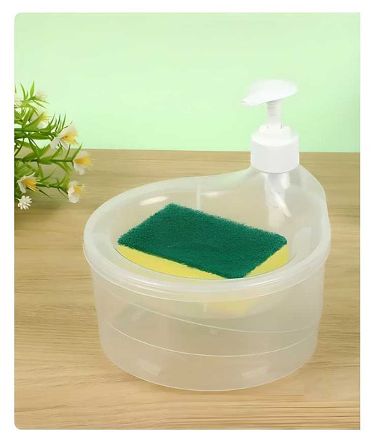 Soap Dispenser with Pump and Sponge