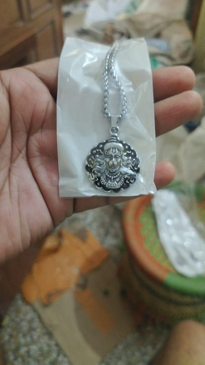 Hanuman Ji Pendant with Silver Chain